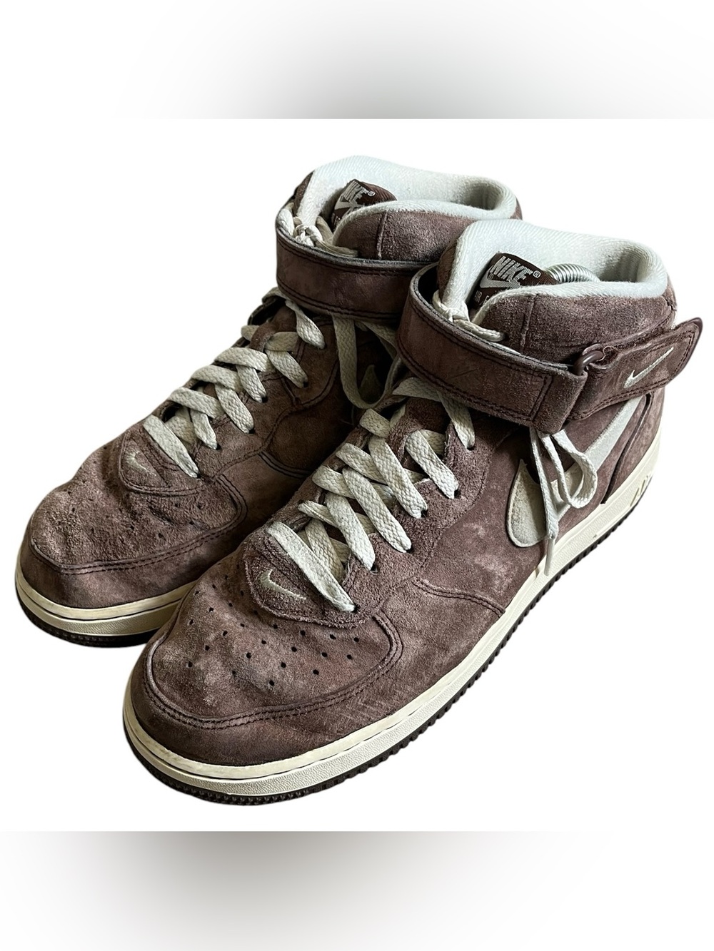 Nike Air Force 1 Mid '08 QS Chocolate Mens 8.5 Brown Sneakers DM0107-200